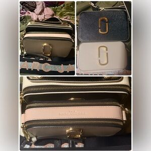 Marc Jacobs Cream and Black Crossbody Bag